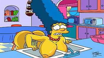 Marge simpson e bart pelada fazendo sexo