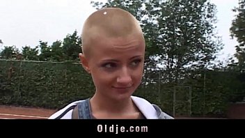 Blonde girl hair work oral sex