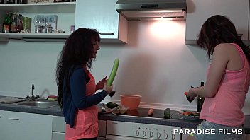 Lesbian cooking sex