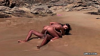 Mature ebony sex and the beach