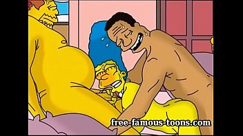 Homer e mard dos simpsons fazendo sexo
