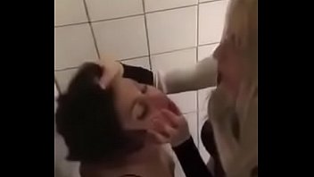 Lesbian bathroom sex clip