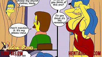 Marge simpson com um policial sexo