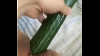 Teen cucumber sex