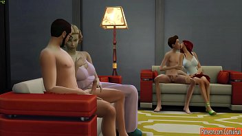 Sexo com mãe e filha e pai