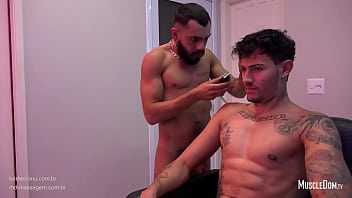 Sex old mature gay to barber salon