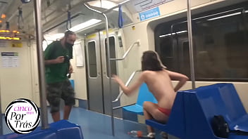 Safadinha no metro sexo