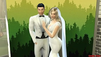 Sexo selvagem com noiva recém casada