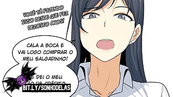 Historia em quadrinhos sexo porco e lobo